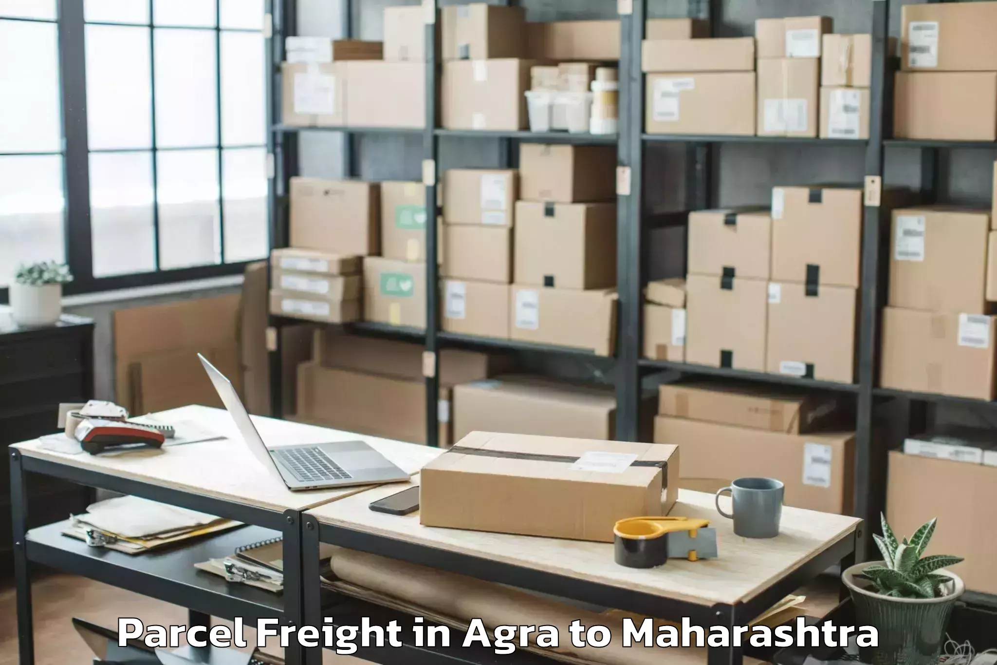 Easy Agra to Kundalwadi Parcel Freight Booking